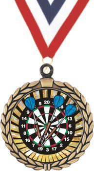 Wreath Darts Insert Medal