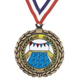 Wreath Insert Swimming Medal