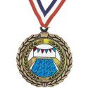 Wreath Insert Swimming Medal