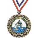 Wreath Wrestling Insert Medal