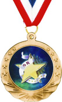 Ten Stars 5K Running Insert Medal