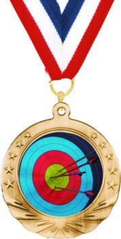 Ten Stars Archery Insert Medal