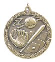 Baseball Shooting Star Medal