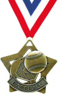 Star Baseball Medal