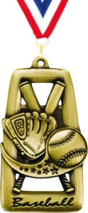 Star Blast Baseball Medal