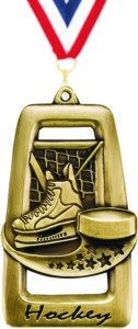 Star Blast Hockey Medal