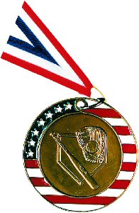 Stars and Stripes Baseball / Softball Medal