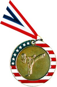 Stars and Stripes Karate Medal