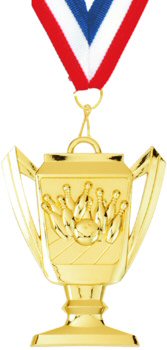 Trophy Cup Bowling Medal