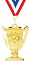 Trophy Cup Bowling Medal