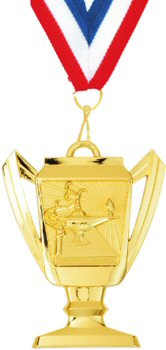 Trophy Cup Knowledge Medal