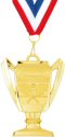 Trophy Cup Tennis Medal