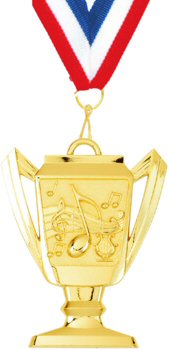 Trophy Cup Music Medal