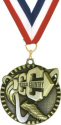 Victory Line Cross Country Running Medal
