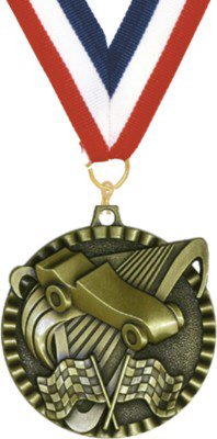 Victory Line Pinewood Derby Medal