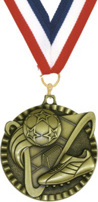 Victory Line Soccer Medal