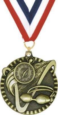 Victory Line Swimming Medal