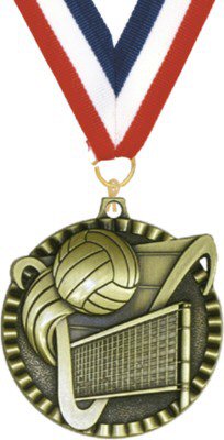 Victory Line Volleyball Medal