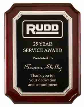 25 Years of Service Plaque