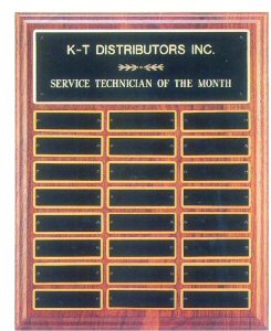 Solid American Walnut 24 Plate Plaque