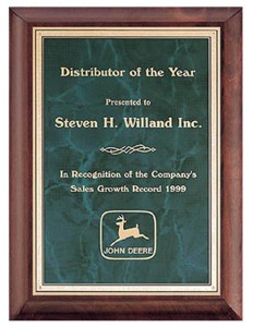 Emerald Marble Cherry Plaque