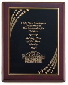 Rosewood Piano Finish Plaque with Star Shower Plate