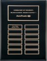 Black Stained Piano Finish Perpetual Plaque