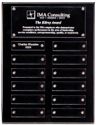 Black Perpetual Plaque with Acrylic Plates