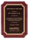 Supplier of the Year Plaque