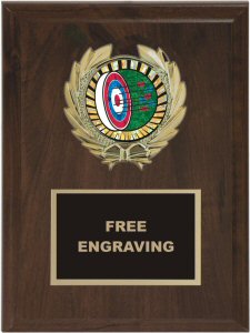 Wreath Archery Insert Emblem Plaque