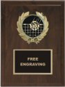 Wreath Volleyball Insert Emblem Plaque