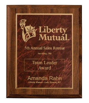 Economy Cherry Finish Plaque