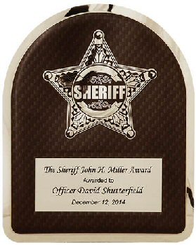 Sheriff HERO Plaque with Chrome Star