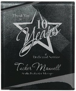 Black and Silver Apex Acrylic Plaque