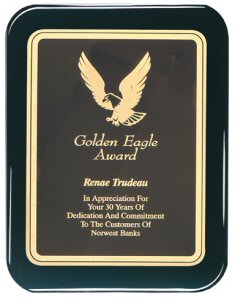 Black Piano Finish Plaque