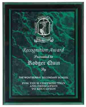 Green Marble Acrylic Plaque