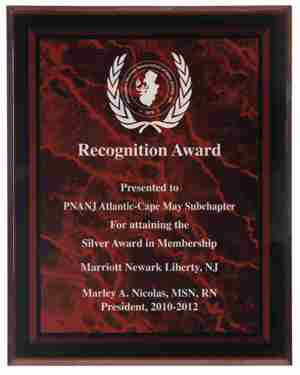 Red Marble Acrylic Plaque