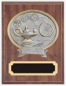 Knowledge Cherry Finish Plaque