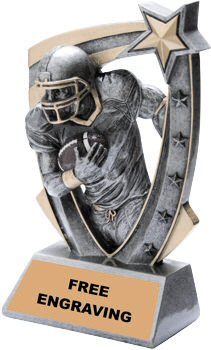 3D Star Football Trophy