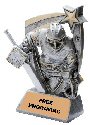 Three Dimensional Star Hockey Goalie Trophy