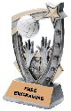 Three Dimensional Star Volleyball Trophy