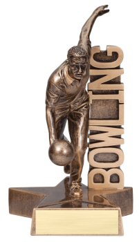 Male Bowler Billboard Trophy