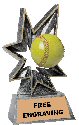 Bobble Softball Resin Trophy