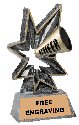Bobble Cheerleading Resin Trophy