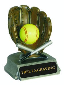 Classic Softball Theme Resin