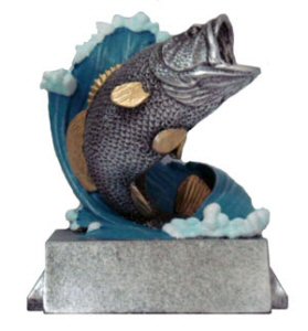 Classic Bass Fishing Theme Resin