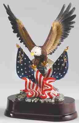 American Flags Eagle Trophy