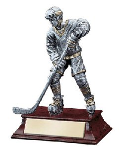 Elite Male Hockey Player Statue