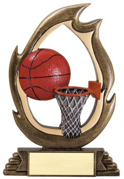 Flame Series Basketball Trophy