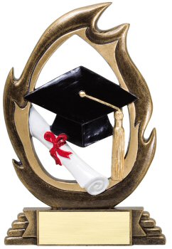 Flame Series Graduation Trophy